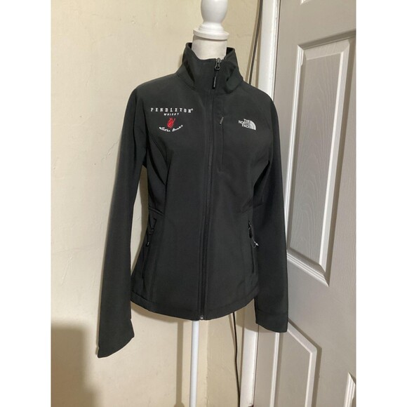 The North Face Jacket Womens Medium Black WindWall Softshell Pendleton Whisky - Picture 1 of 8